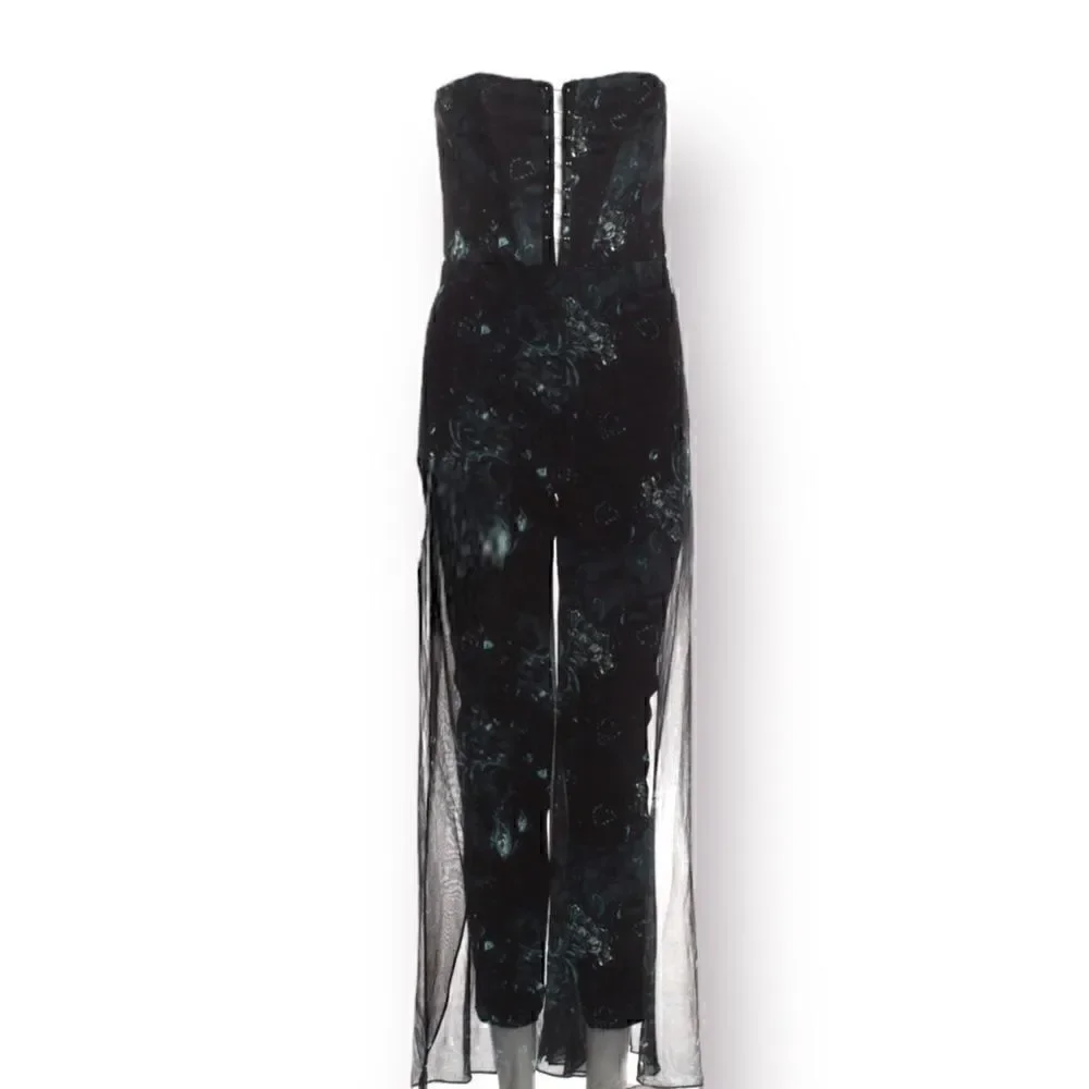 HAUTE HIPPIE Silk Printed Jumpsuit |Size: XS | US 2|